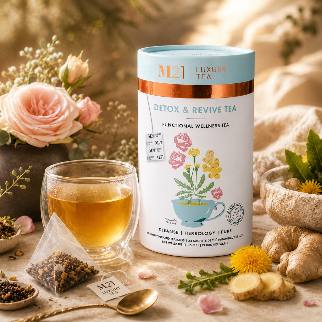 Detox and Revive Luxury Herbal tea | Canadian | 24ct DC-Tega Tea