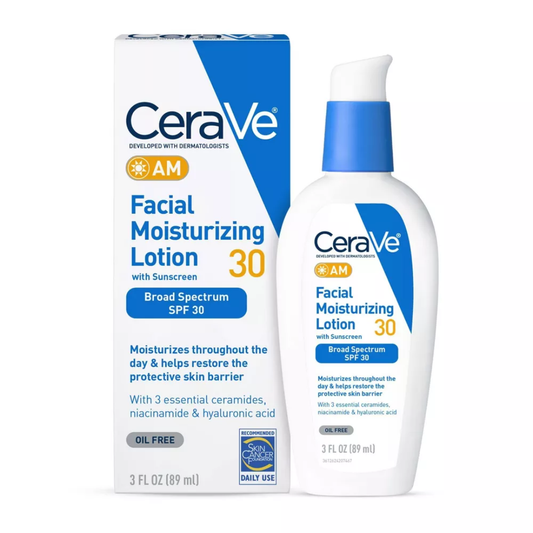 CeraVe AM Facial Moisturizing Lotion SPF 30 (3oz) Farmacias Savia