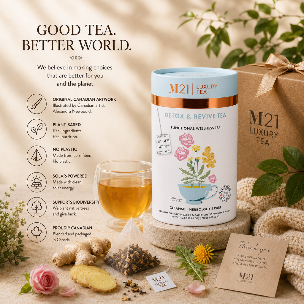 Detox and Revive Luxury Herbal tea | Canadian | 24ct DC-Tega Tea
