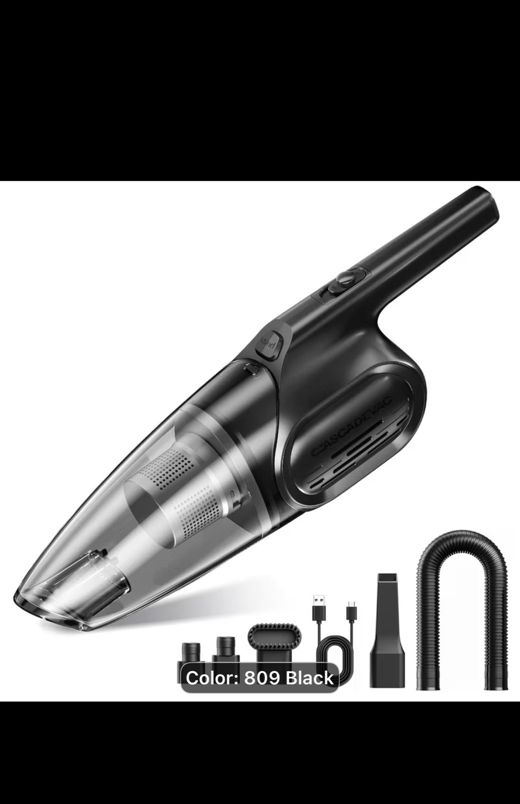 Portable Household Vacuum Cleaner, With 6000PA Powerful Suction Force, Low Noise, Dual Filtration. Household Vacuum Cleaner, Mini Vacuum Cleaner, Suitable For Cleaning Inside Cars, Pet Hair, Kitchens, Home Cleaning Supplies, Ladies' Car Accessories.