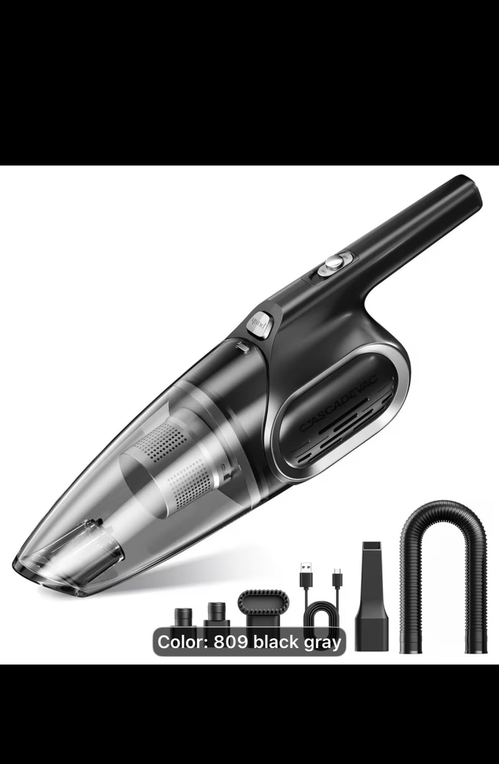 Portable Household Vacuum Cleaner, With 6000PA Powerful Suction Force, Low Noise, Dual Filtration. Household Vacuum Cleaner, Mini Vacuum Cleaner, Suitable For Cleaning Inside Cars, Pet Hair, Kitchens, Home Cleaning Supplies, Ladies' Car Accessories.