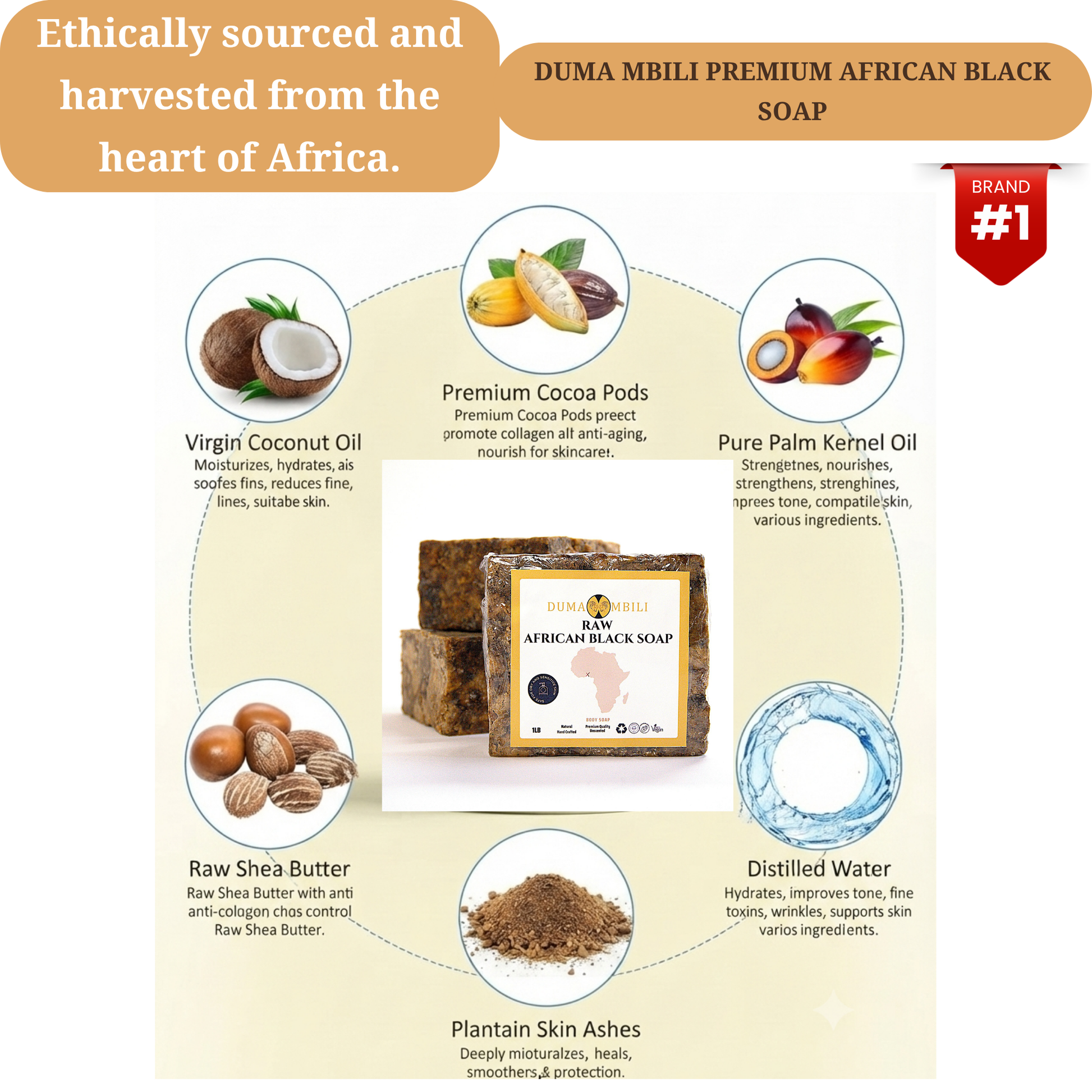 Authentic African Black Soap | Organic Skincare for Clear & Glowing Skin Duma Mbili LLC