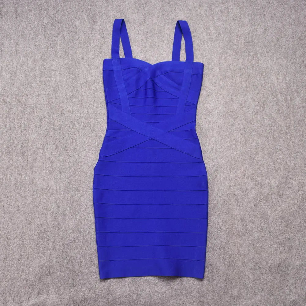 HQBORY Classic Mini Bandage Dress Bodycon Strap Mini Pencil Slim Party Dress Vestidos Quality Fuchsia Pink Dress EVERYDAY ESSENTIALS