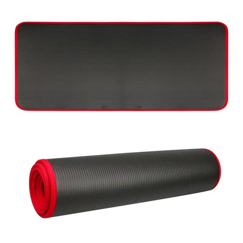 10MM Extra Thick Yoga Mats 183cmX61cm NRB Non-slip Soft Exercise Mat Fitness Tasteless Pilates Workout Gym Mats with Bandage Everyday Essentials
