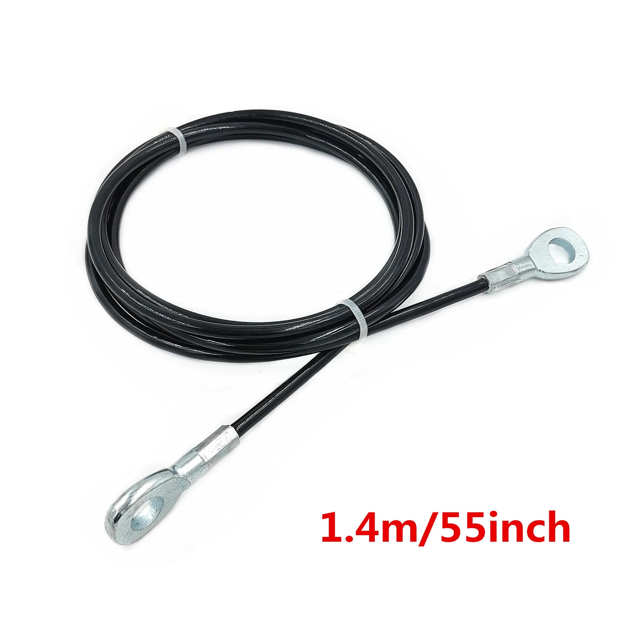 2.5m/3m/3.5m Black Gym Steel Cable Wire Rope 5mm Heavy Duty Parts Accessories for Lifting Training Pulley Home Fitness Equipment Everyday Essentials