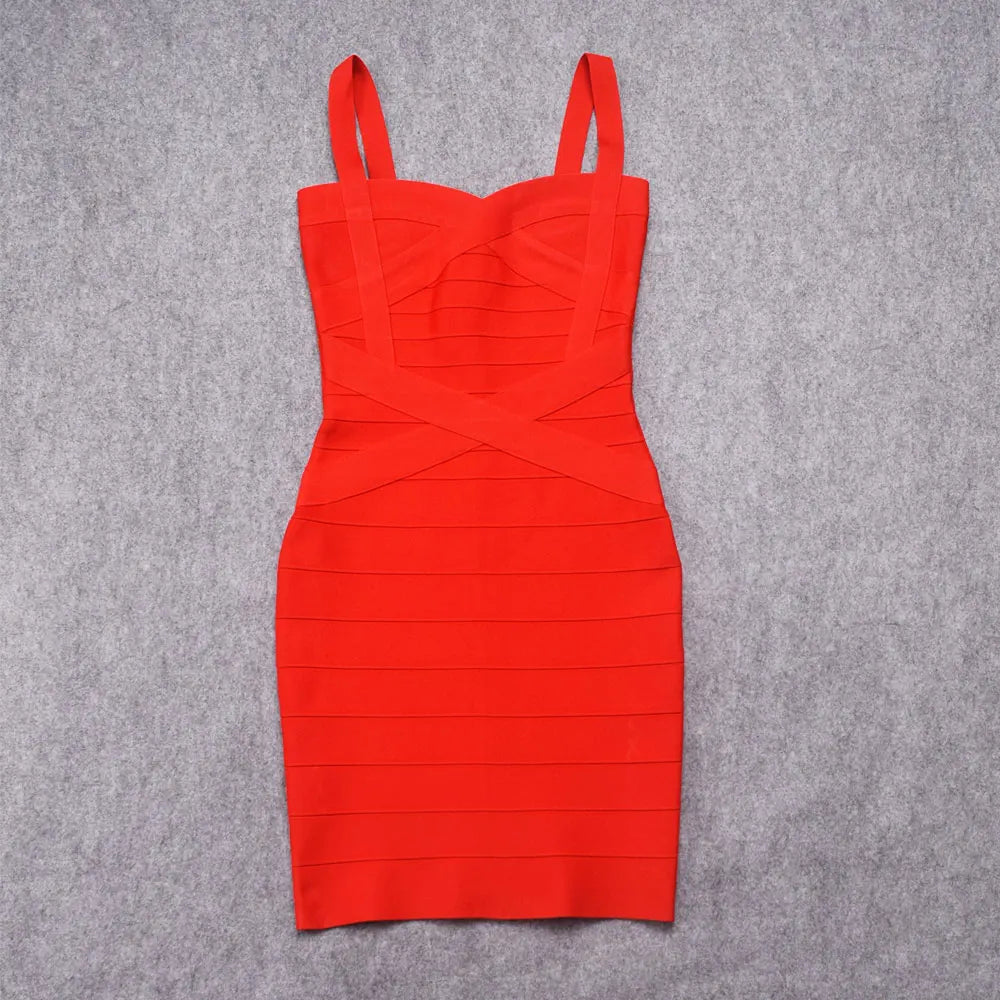 HQBORY Classic Mini Bandage Dress Bodycon Strap Mini Pencil Slim Party Dress Vestidos Quality Fuchsia Pink Dress EVERYDAY ESSENTIALS