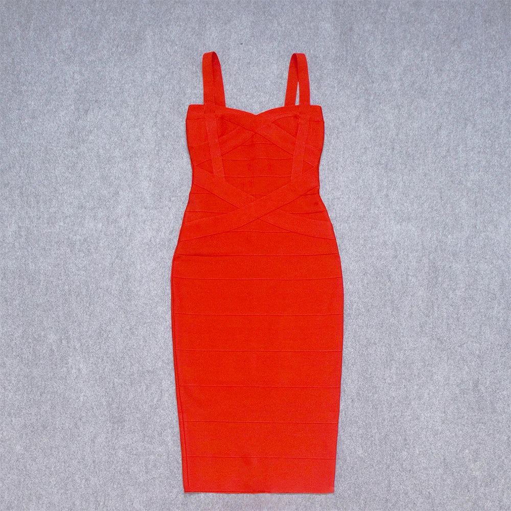 BEAUKEY Vintage Sexy Red Long Bandage Wedding Evening Dress Women 2023 Bodycon Club Knitted Party Pink Dress Birthday Vestidos EVERYDAY ESSENTIALS