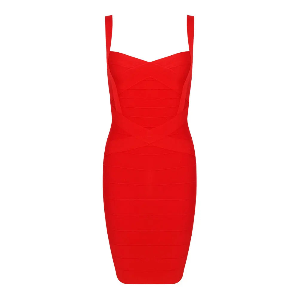 HQBORY Classic Mini Bandage Dress Bodycon Strap Mini Pencil Slim Party Dress Vestidos Quality Fuchsia Pink Dress EVERYDAY ESSENTIALS