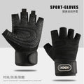 Fitness Gloves Half-Finger Men's and Women's Non-Slip Breathable Summer Weightlifting Hand Guards Dumbbell Equipment Training Long Wrist Cycling Gloves EVERYDAY ESSENTIALS