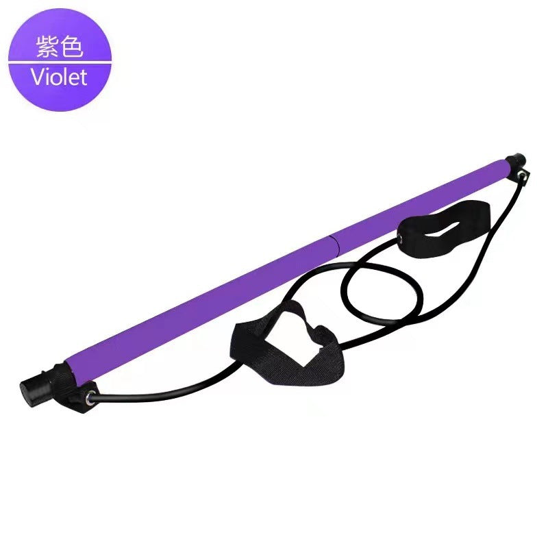 Pilates Stick Multifunctional Fitness Stick Yoga Pilates Equipment Home Elastic Sports Training Hip Training Rope EVERYDAY ESSENTIALS