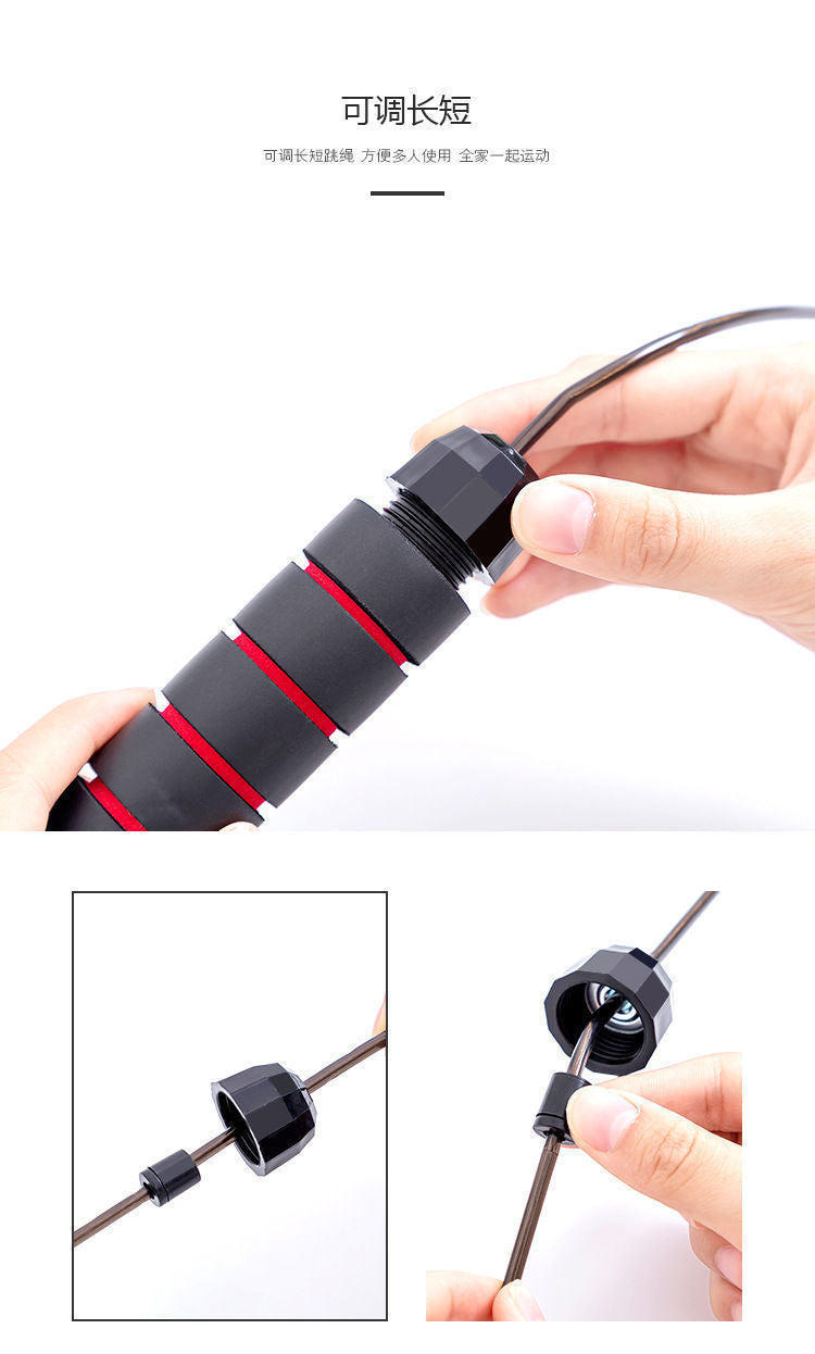 Cross-border weight-bearing steel wire skipping rope fitness exercise student competition bearing skipping rope sporting goods equipment wholesale EVERYDAY ESSENTIALS