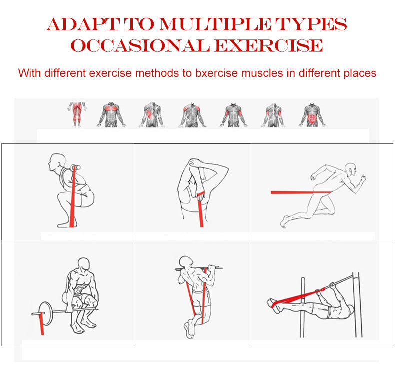 Elastic Band Fitness Men's Resistance Band Fitness Strength Training Elastic Rope Pull-Up Assist Band Women's Stretching EVERYDAY ESSENTIALS