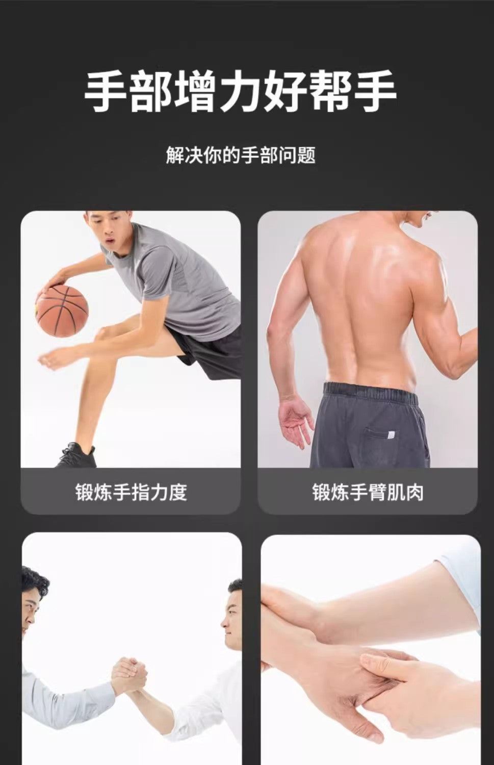 Adjustable grip 5-100kg arm training men's professional fitness equipment students finger rehabilitation training forging EVERYDAY ESSENTIALS