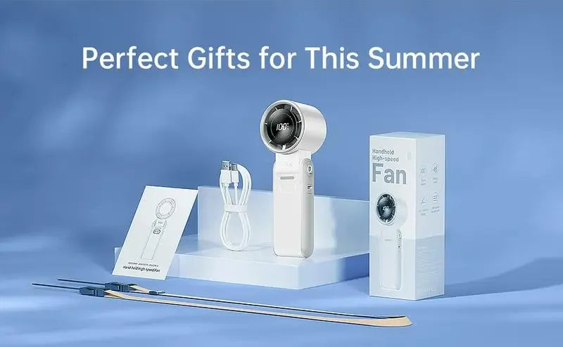 3-in-1 Fan, 5-speed, 3600mAh Rechargeable Lithium Battery, USB Charging, Travel Mini Fan Everyday Essentials