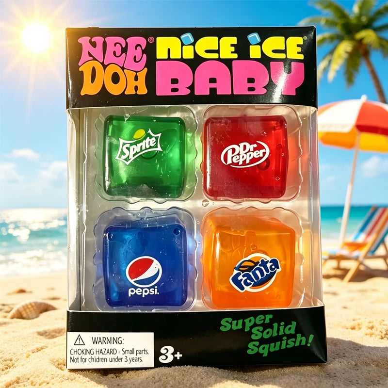 Squishy //Schylling NeeDoh Nice /*Cube Sensory Squeeze Toy Super Squish Stress Relief Anxiety Sensory Tool Stress Reliever Toys EVERYDAY ESSENTIALS