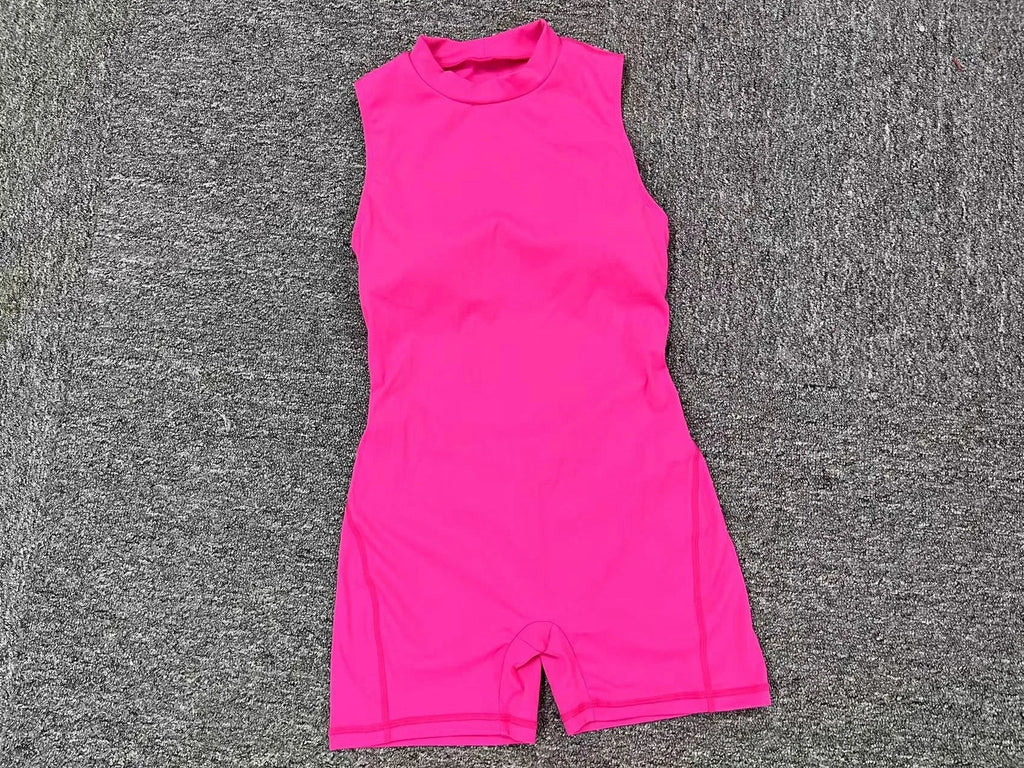 Sexy Hollow Scrunch Bodycon Short Jumpsuit Playsuit Raises Butt Women Monkeys Sleeveless Fitness Yoga Overalls Gym Women Romper Everyday Essentials