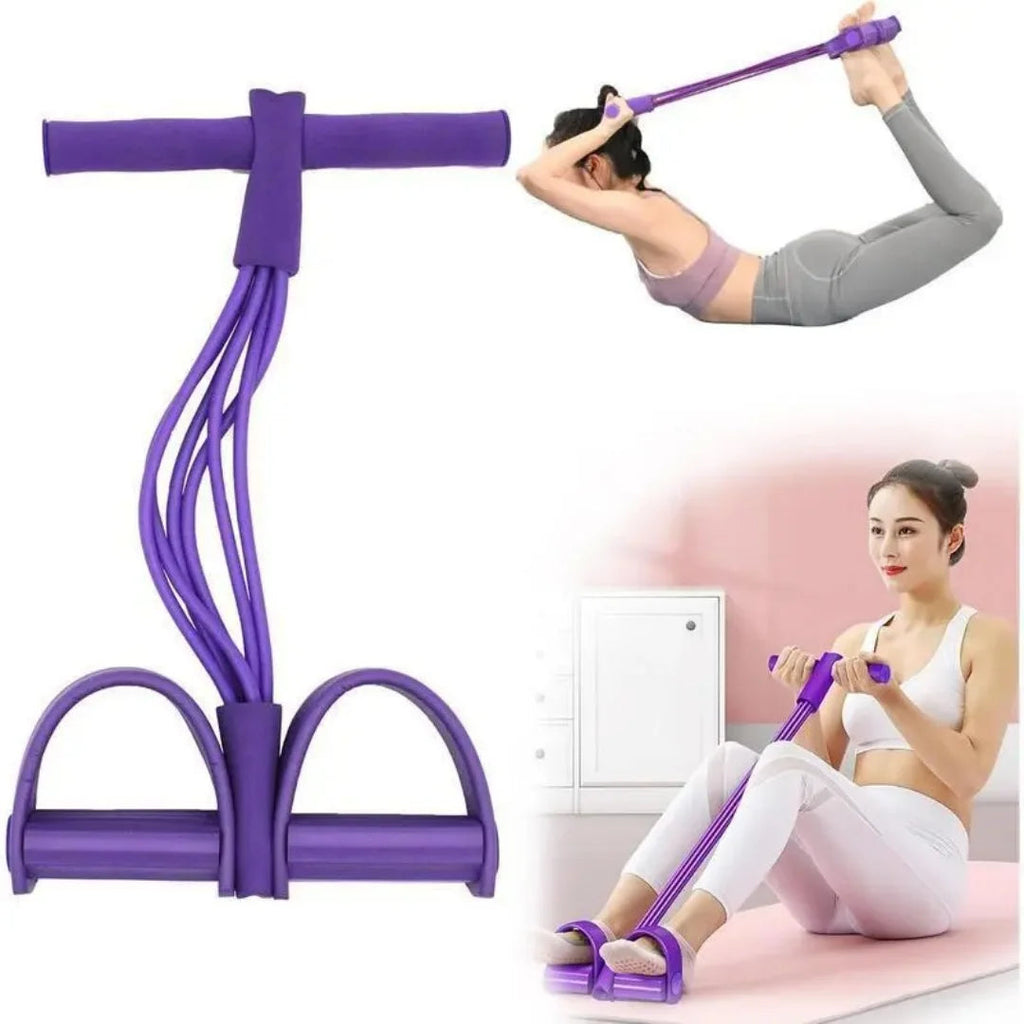 21 Fitness Resistance Bands-6 Tube Pedal Ankle Puller,Upgraded Multifunction Tension Rope, Home Gym Equipment for Full Body Strength for Abdomen/Waist/Arm/Leg Training and Stretching Everyday Essentials