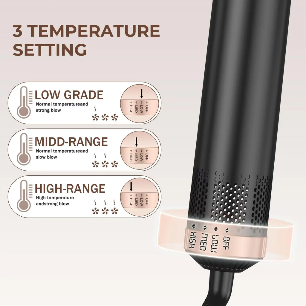 Multi-In-One Hair Dryer Styler, Hot Air Comb, Detachable Brush, Straightening & Curling Dual-Use, Household Hair Styling Tool EVERYDAY ESSENTIALS