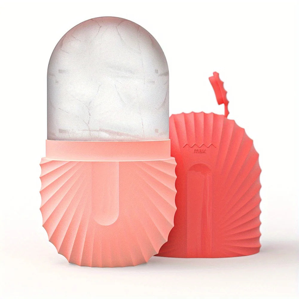 Ice Face Roller Facial Skincare Ice Roller Set, Stainless Steel Facial Roller Gua Sha Face Tool Face Massage Roller Mold Cube EVERYDAY ESSENTIALS