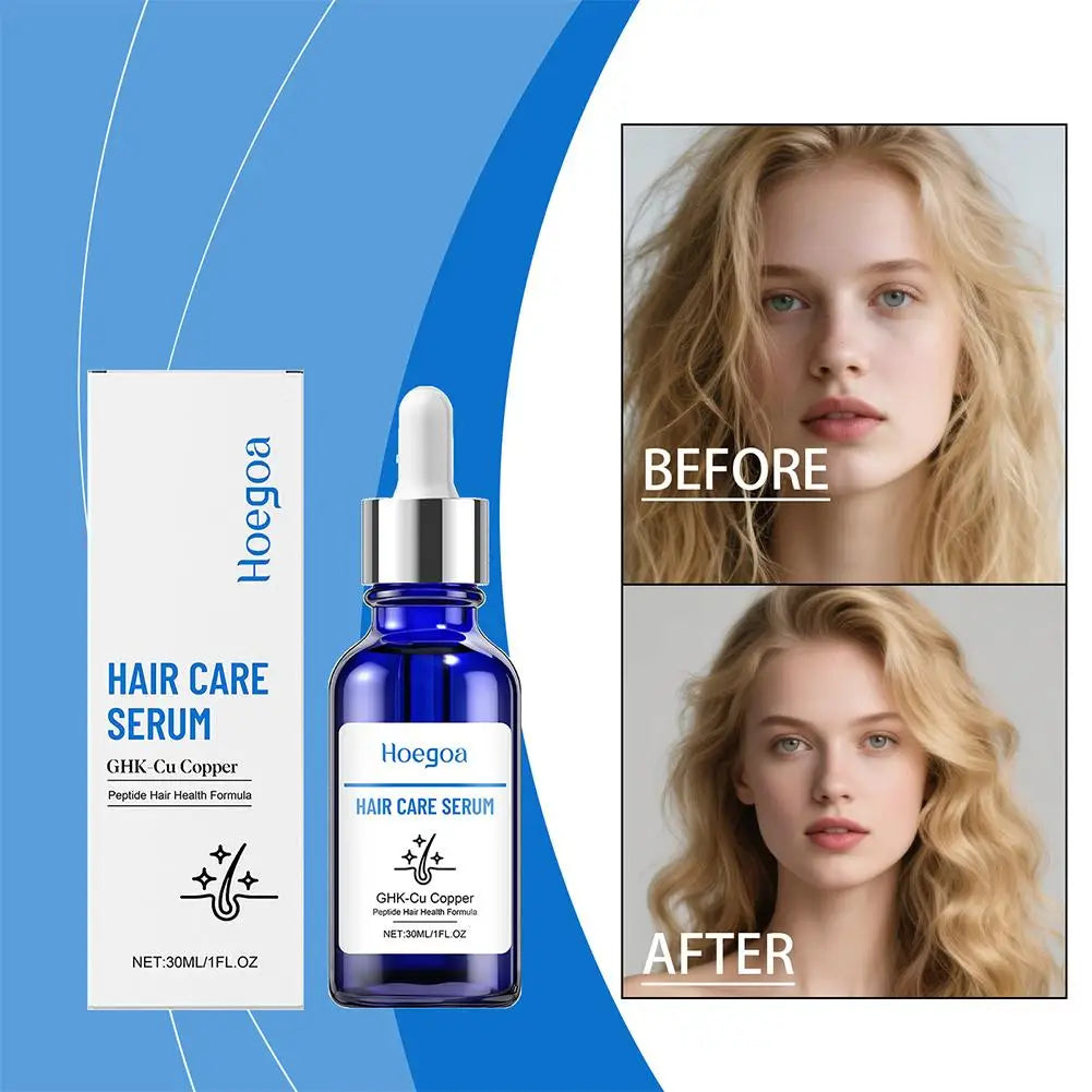 Copper Peptide Hair Serum Ghk-Cu Peptide for Hair Growth Scalp Moisturizer Advanced Regrowth Treatment Root Strengthen Hair Oil EVERYDAY ESSENTIALS