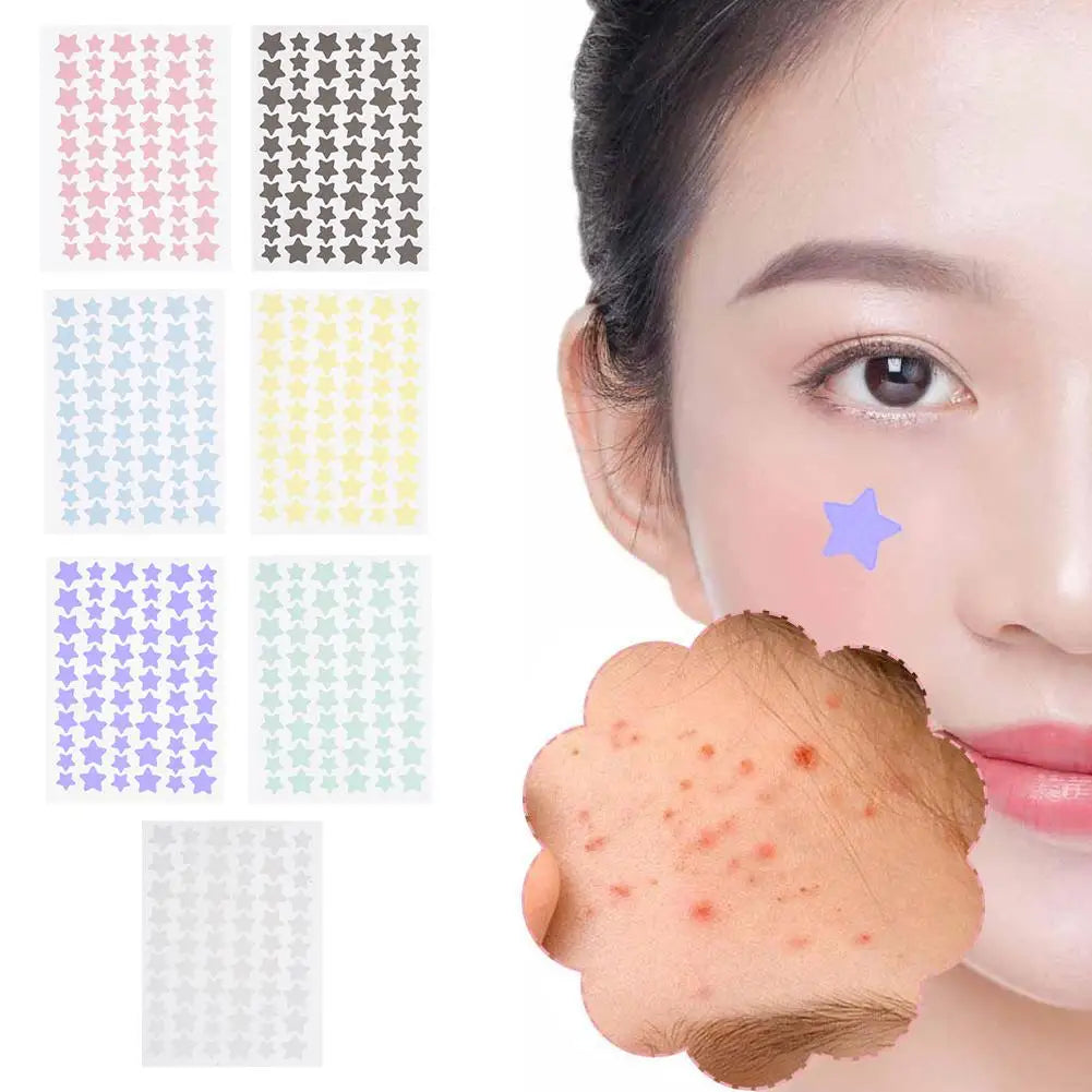 60PCS Colorful Acne Pimple Patch Sticker Waterproof Removal Pimple Anti-Acne Hydrocolloid Patches Spot Marks Repair Sticker EVERYDAY ESSENTIALS