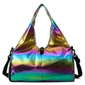 Fashion Multi-function Gym Travel Shine Cotton Portable Shoulder Handbags Women Bags Big Capacity Handbag With Large Pocket Everyday Essentials