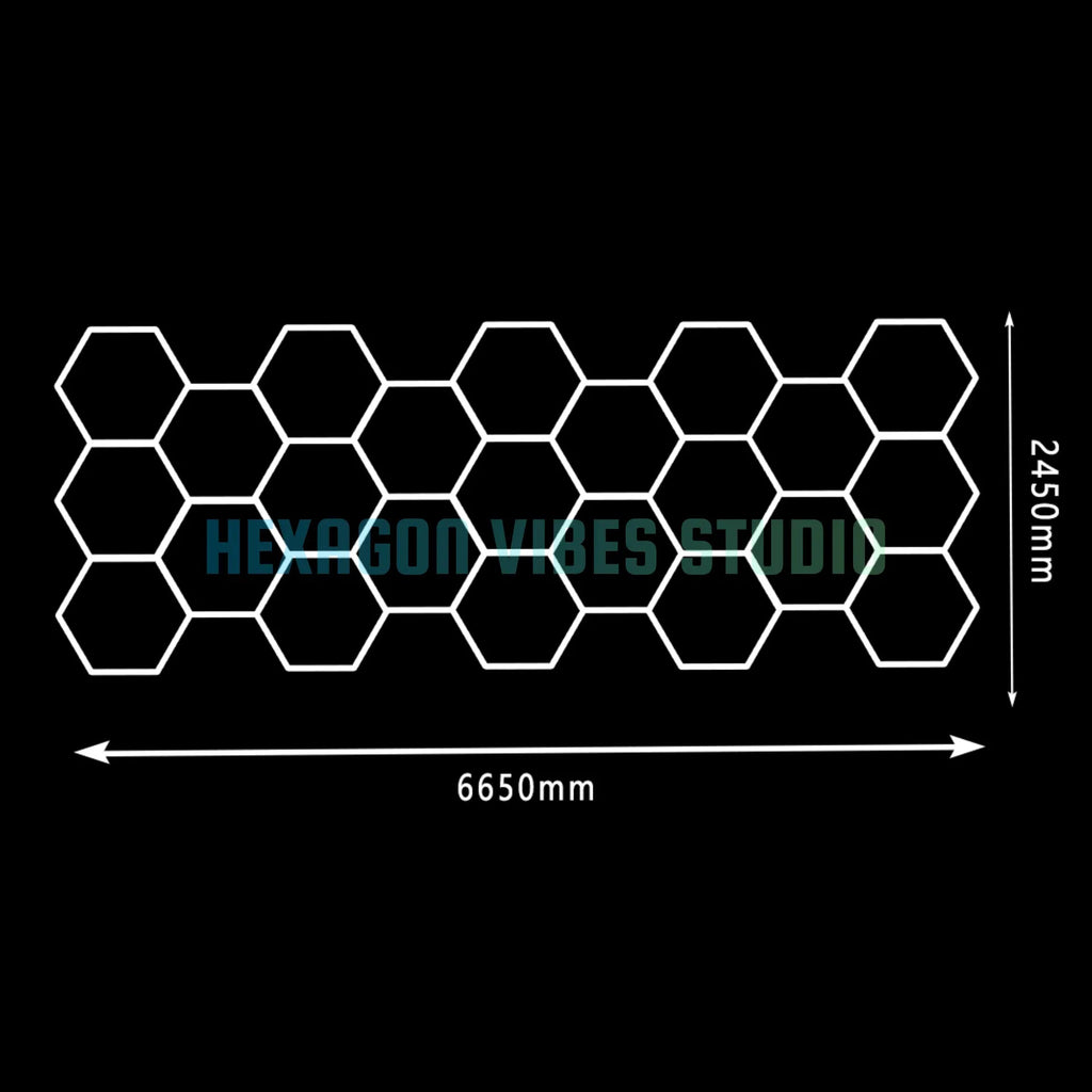 Large Size Hexagon LED Lighting for Garage Car Repair Wash Detailing Workshop Gym Barbershop Honeycomb LED Tube Ceiling Light Everyday Essentials