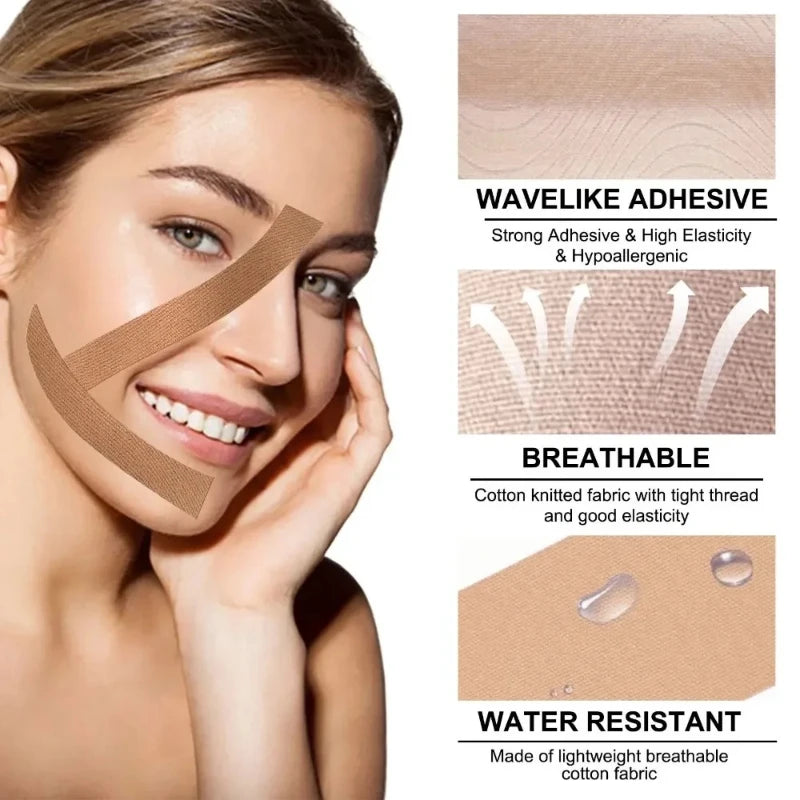 Kinesiology Tape for Face V Line Neck Eyes Lifting Tape Wrinkle Remover Sticker Facial Skin Care Tool Bandagem Elastica 2.5CM*5M EVERYDAY ESSENTIALS