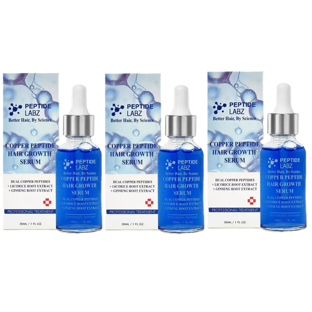Copper Peptide GHK-cu Hair Growth Serum - Natural Gentle Formula Strengthens Hair Follicles For All Hair Types EVERYDAY ESSENTIALS