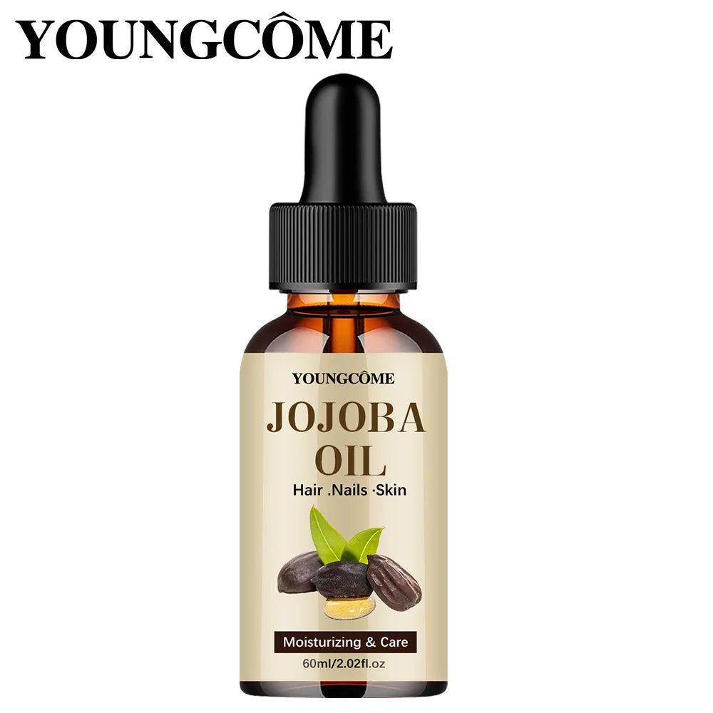 Organic Jojoba Oil, Pure Moisturizing Oil for Face, Hair, Skin Nails | Natural Cold Pressed Hexane Free Carrier Oil Hair Relaxer EVERYDAY ESSENTIALS