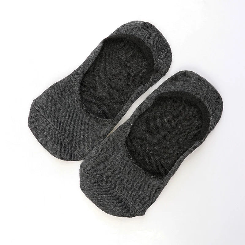 6 Pairs/Lot Men's Bamboo Breathable Invisible Socks Low Cut Casual Cotton Boat Non-Slip No Show High Quality Sock EVERYDAY ESSENTIALS