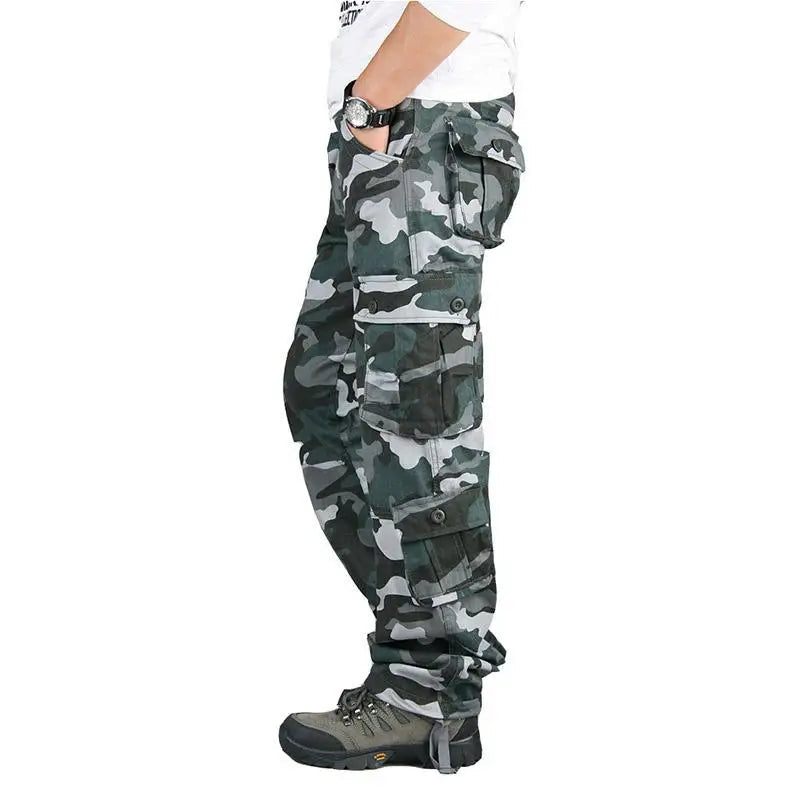Tactical Cargo Pants Men Cotton Overalls Outdoor Work Trousers Big Size Hombre Clothing Camo Hiking Pants EVERYDAY ESSENTIALS