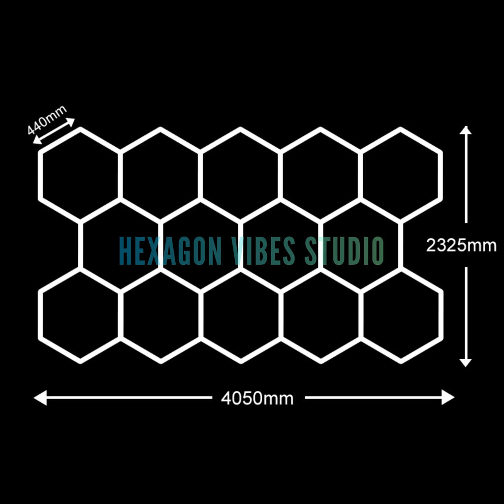 Large Size Hexagon LED Lighting for Garage Car Repair Wash Detailing Workshop Gym Barbershop Honeycomb LED Tube Ceiling Light Everyday Essentials
