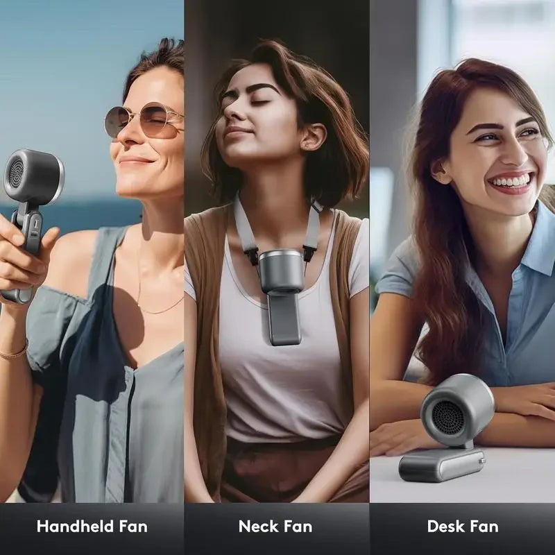 3-in-1 Fan, 5-speed, 3600mAh Rechargeable Lithium Battery, USB Charging, Travel Mini Fan Everyday Essentials