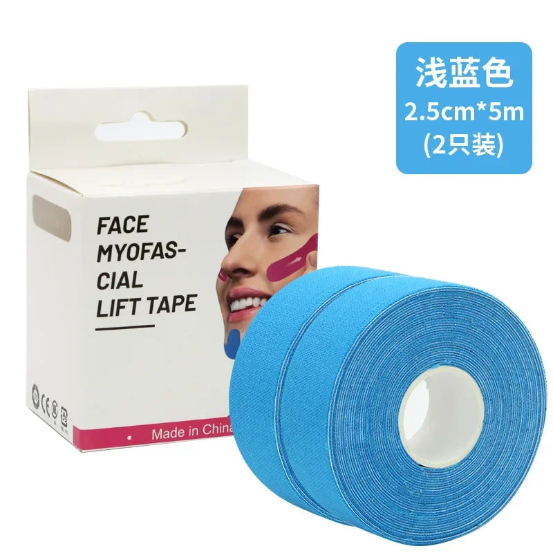 Kinesiology Tape for Face V Line Neck Eyes Lifting Tape Wrinkle Remover Sticker Facial Skin Care Tool Bandagem Elastica 2.5CM*5M EVERYDAY ESSENTIALS