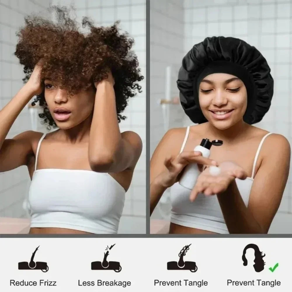 Heatless Curling Rod Set Satin Nightcap for Women No Heat Hair Rollers Sleeping Soft Headband Styling Tool Lazy Curls EVERYDAY ESSENTIALS