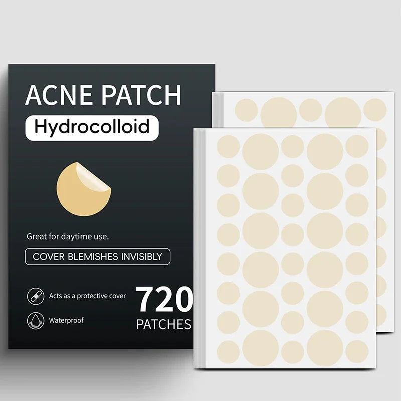 720pcs/set Professional Invisible Acne Pimple Patch Face Skin Care Repair Acne Healing Absorbing Spot Sticker For Men Women EVERYDAY ESSENTIALS