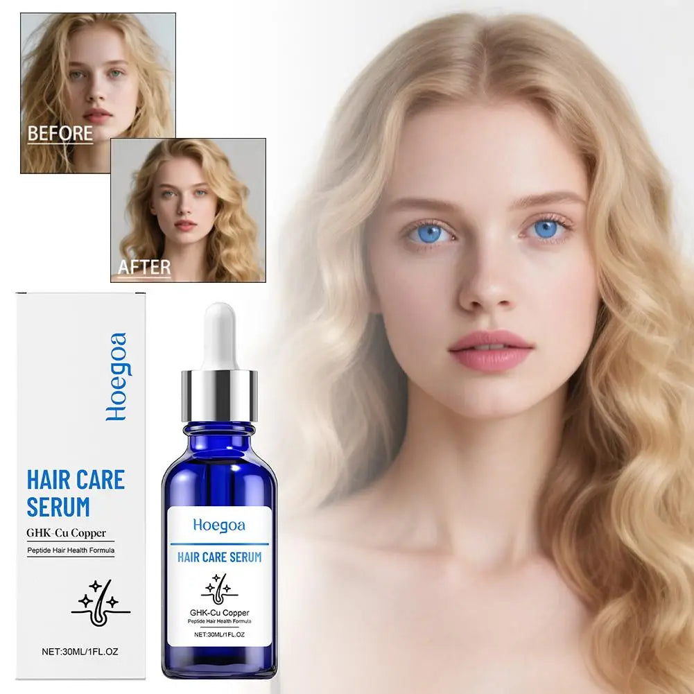 Copper Peptide Hair Serum Ghk-Cu Peptide for Hair Growth Scalp Moisturizer Advanced Regrowth Treatment Root Strengthen Hair Oil EVERYDAY ESSENTIALS
