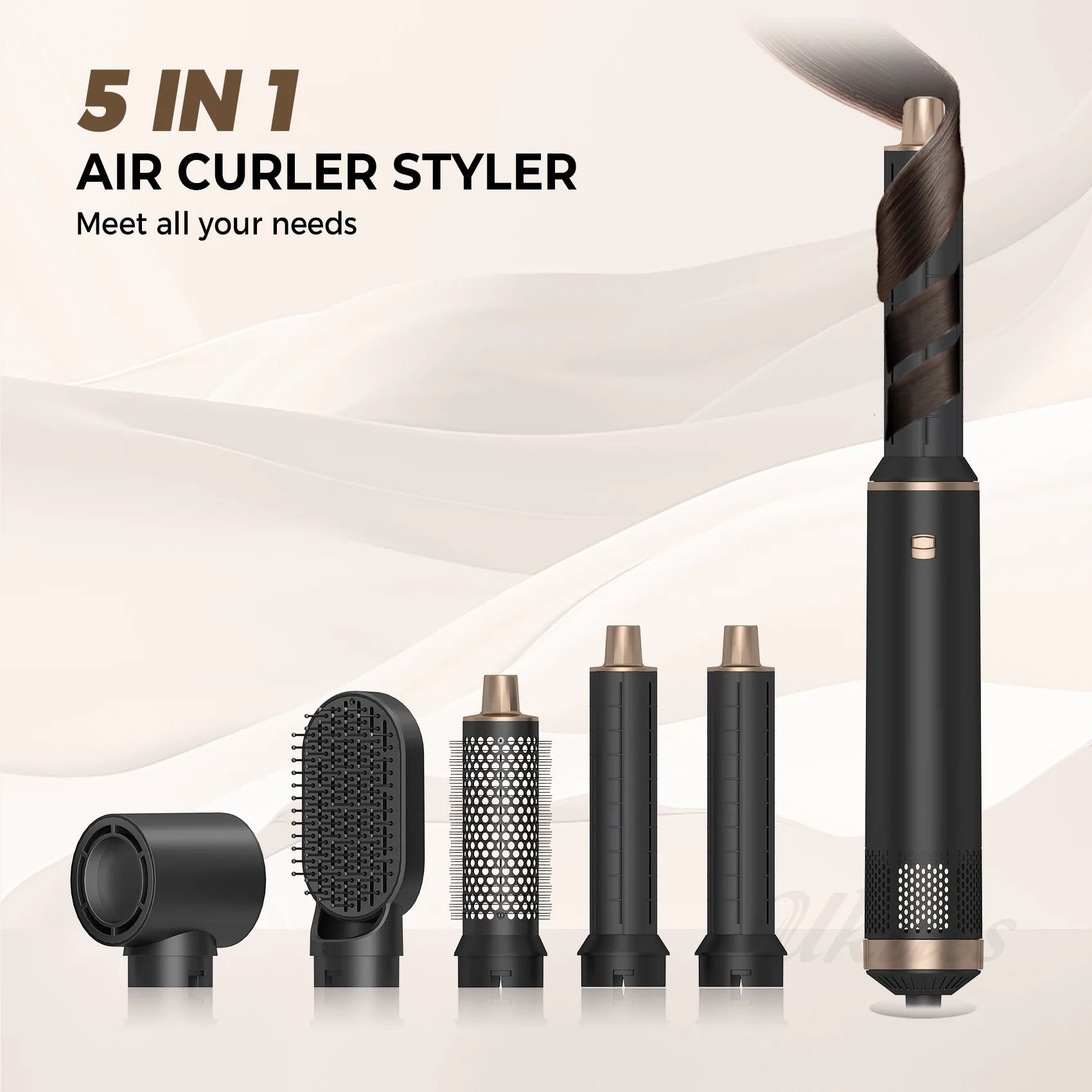 Multi-In-One Hair Dryer Styler, Hot Air Comb, Detachable Brush, Straightening & Curling Dual-Use, Household Hair Styling Tool EVERYDAY ESSENTIALS