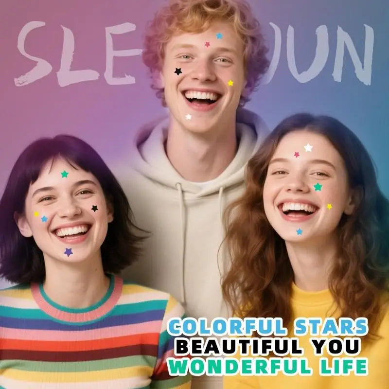 1400 Pcs/bag Colorful Star Pimple Patch Acne Colorful Invisible Acne Removal Skin Care Stickers Portable Star Patch Patches EVERYDAY ESSENTIALS
