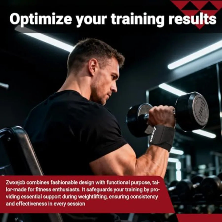 Weightlifting Wrist Wraps - Heavy-Duty Support for Gym Bench Press and Pushups Premium Polyester Nylon Wrist Straps for Maximum Everyday Essentials