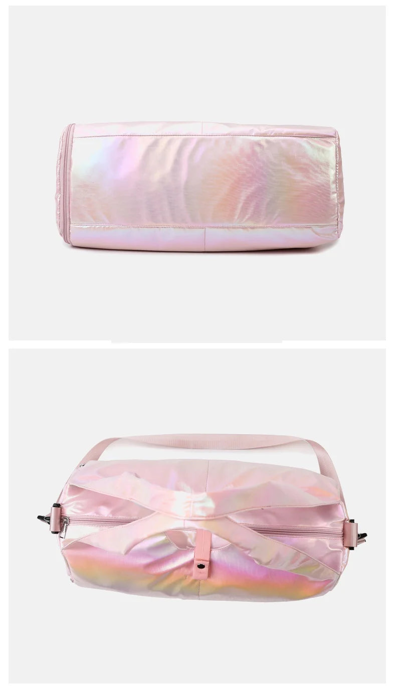 Fashion Multi-function Gym Travel Shine Cotton Portable Shoulder Handbags Women Bags Big Capacity Handbag With Large Pocket Everyday Essentials