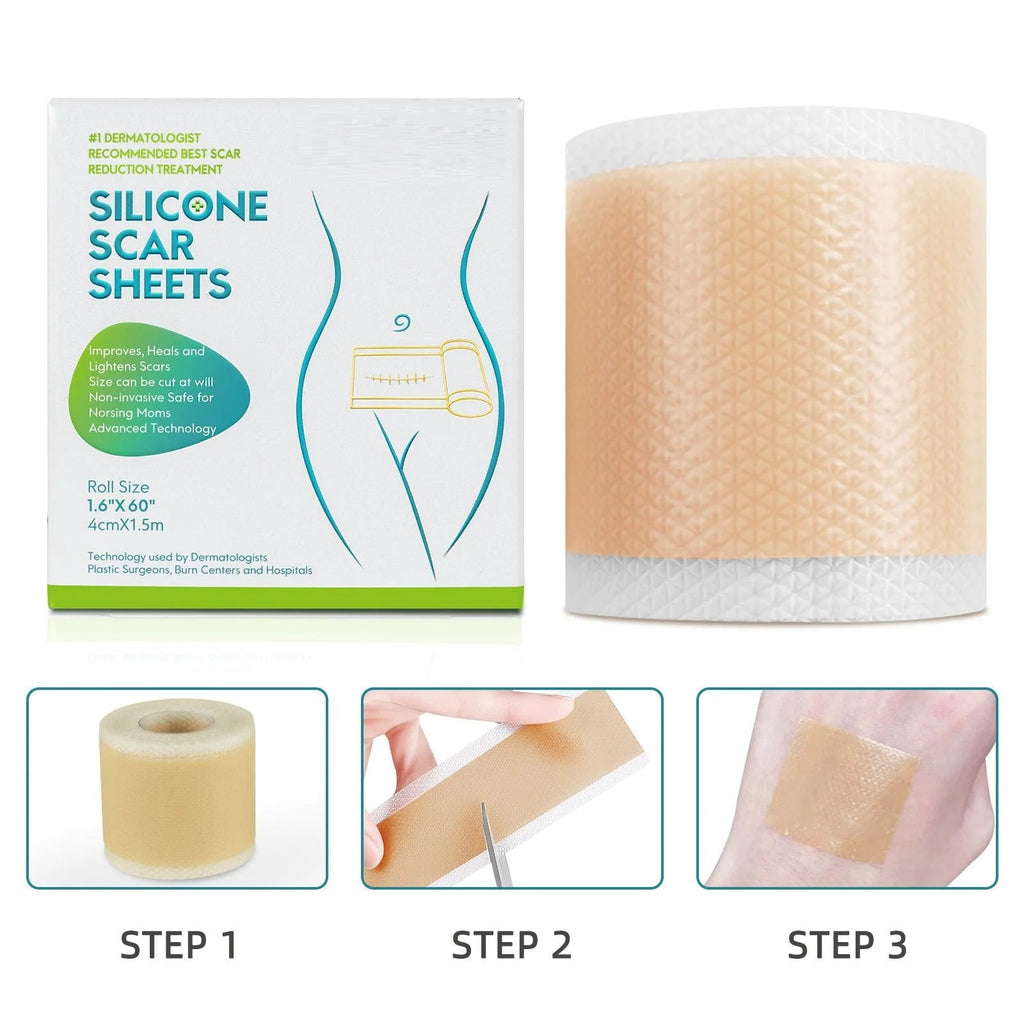 Scar Patches Remove Silicone Gel Sheet Correctors Burn Wounds Efficient Surgery Scar Tape Skin Repair Self-Adhesive Scar Cover EVERYDAY ESSENTIALS