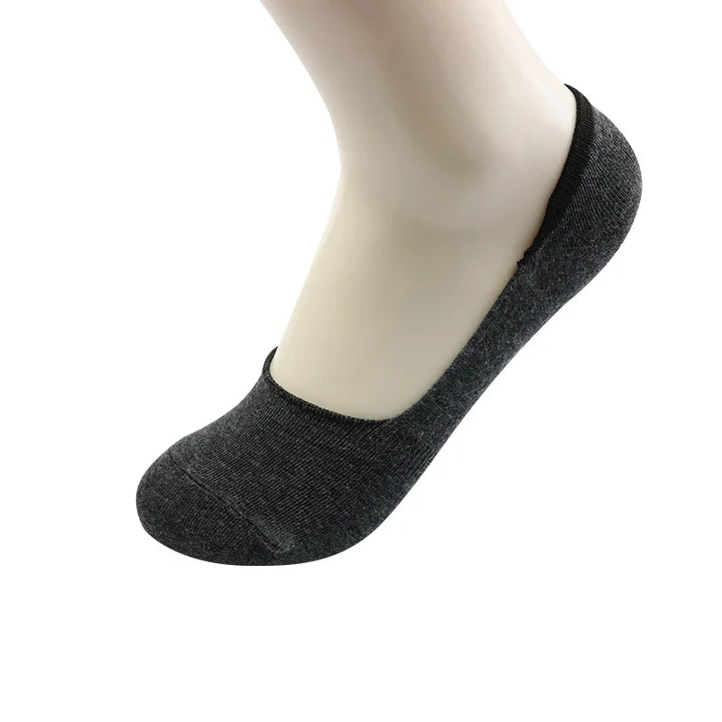 6 Pairs/Lot Men's Bamboo Breathable Invisible Socks Low Cut Casual Cotton Boat Non-Slip No Show High Quality Sock EVERYDAY ESSENTIALS