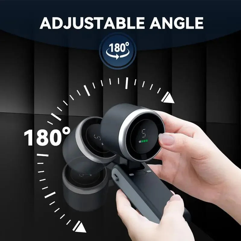 3-in-1 Fan, 5-speed, 3600mAh Rechargeable Lithium Battery, USB Charging, Travel Mini Fan Everyday Essentials