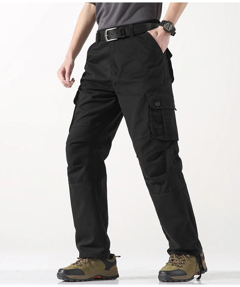 Tactical Cargo Pants Men Cotton Overalls Outdoor Work Trousers Big Size Hombre Clothing Camo Hiking Pants EVERYDAY ESSENTIALS