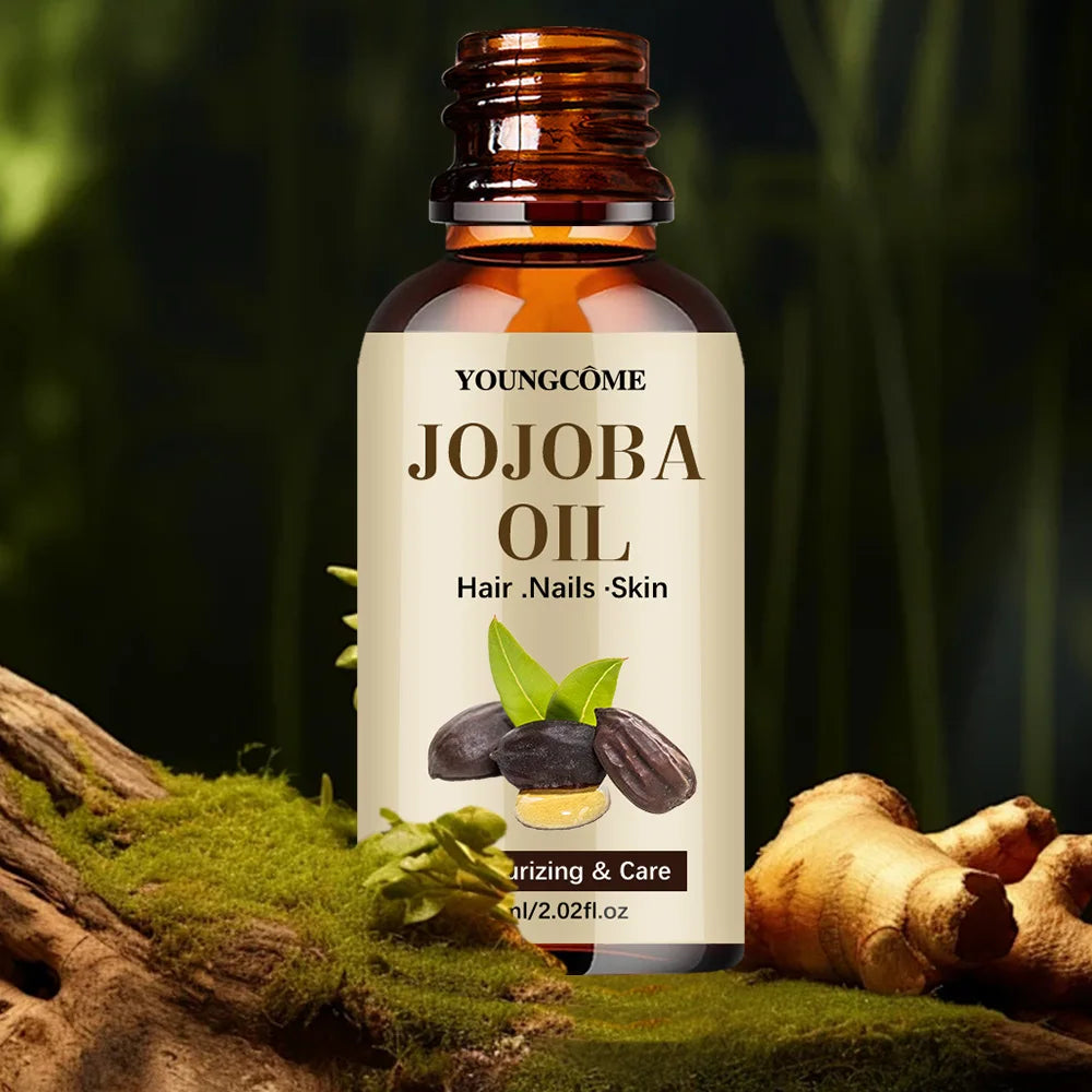 Organic Jojoba Oil, Pure Moisturizing Oil for Face, Hair, Skin Nails | Natural Cold Pressed Hexane Free Carrier Oil Hair Relaxer EVERYDAY ESSENTIALS