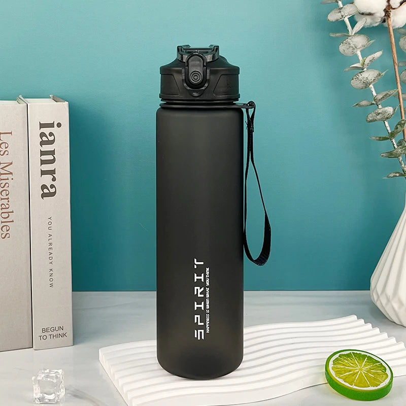 750ml Water Bottle with Straw Time Marker Large Capacity Motivational Plastic Water Jug for Gym Travel Outdoor Sports Reusable Everyday Essentials