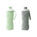 600ml Silicone Water Bottle Folding Portable Reusable Plastic Cups Outdoor Large capacity Gym Cycling hiking Drinking Bottle Everyday Essentials