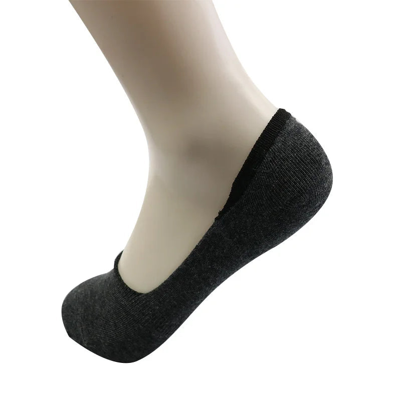 6 Pairs/Lot Men's Bamboo Breathable Invisible Socks Low Cut Casual Cotton Boat Non-Slip No Show High Quality Sock EVERYDAY ESSENTIALS